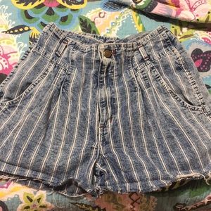 Sunset blue vintage high waisted shorts size 4!!